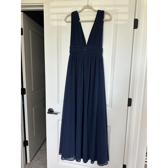 LuLu’s Heavenly Hues Navy Blue Maxi Dress S | Wedding Guest, Formal, Vacay - Picture 2 of 7